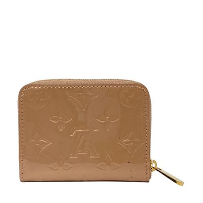 ルイヴィトン LOUIS VUITTON コインケース モノグラム ヴェルニ ジッピーコインパース ラウンドファスナー M90601 ベージュ
