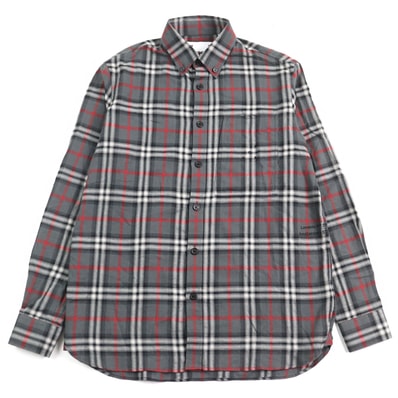 極美品 バーバリーロンドン
長袖シャツ グレー系 メンズ XS 8057292