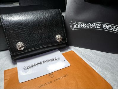 超美品!クロムハーツ スリーフォールドウォレット 財布