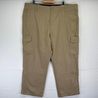 古着 ディッキーズ Dickies ワークパンツ デッドストック タグ付き カーゴ ワンポイントロゴ 長ズボン 大きいサイズ w44 L30 ベージュ系 メンズ