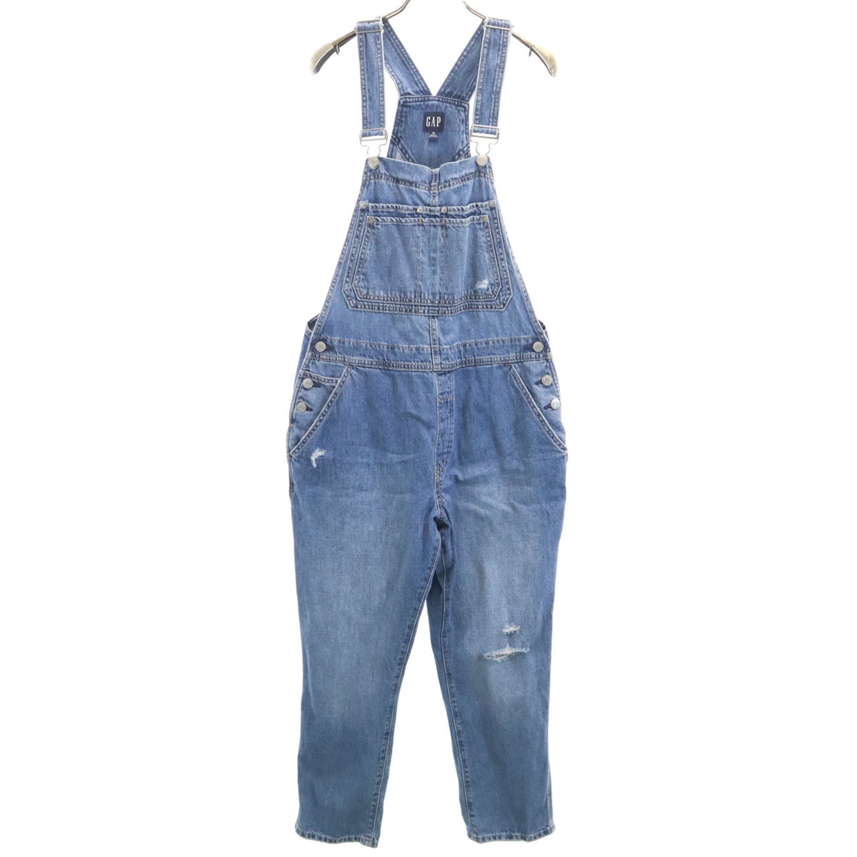 GAP ギャップ ペインター デニム オーバーオール M ウォッシュブルー