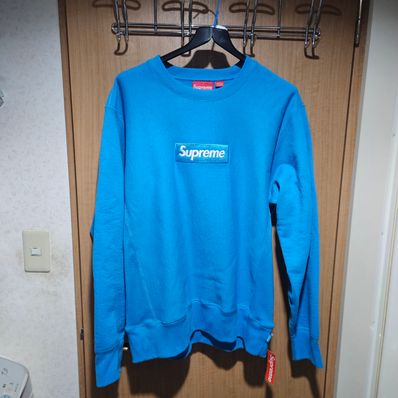 Supreme Box Logo Crewneck Sweatshirt "Blue" (18FW)