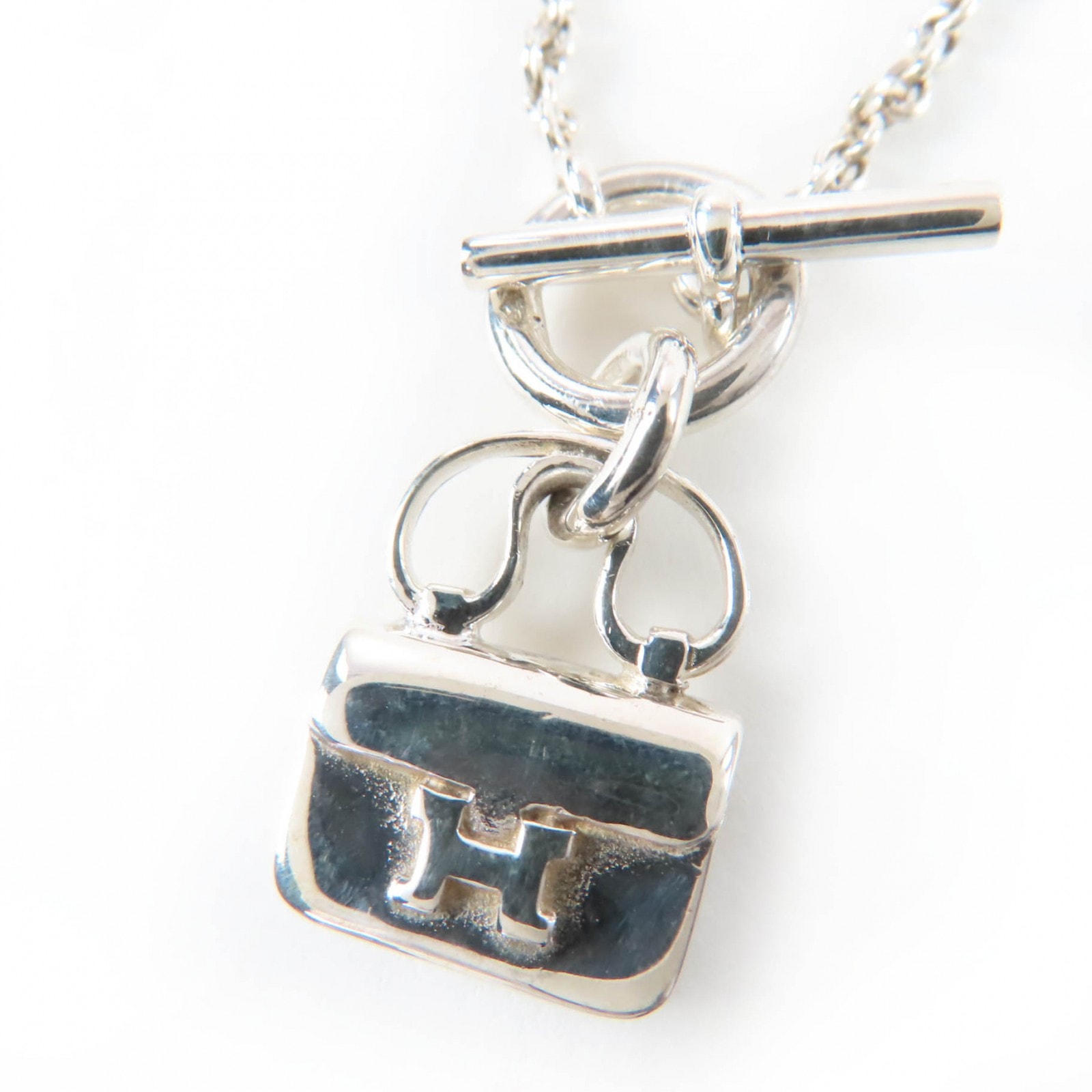 美品 エルメス ネックレス シルバー レディース