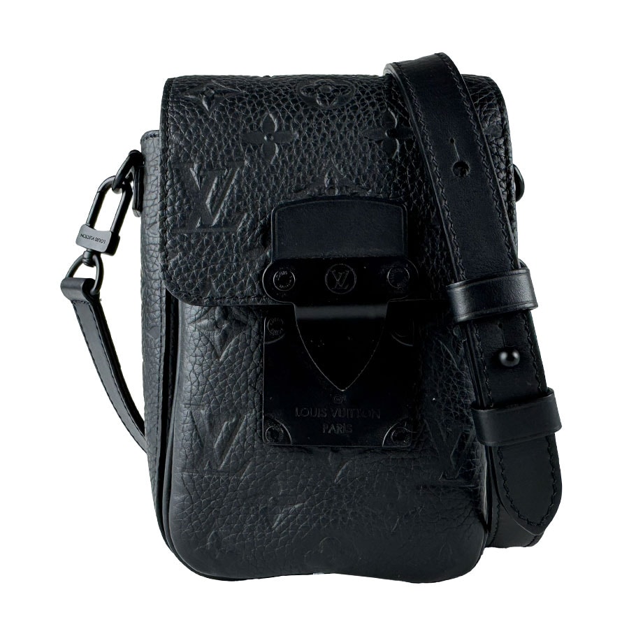 ルイ ヴィトン LOUIS VUITTON ショルダーバッグ モノグラム Sロック ヴェルティカル・ウェアラブル ウォレット レザー ブラック メンズ M81524【中古】 z10813