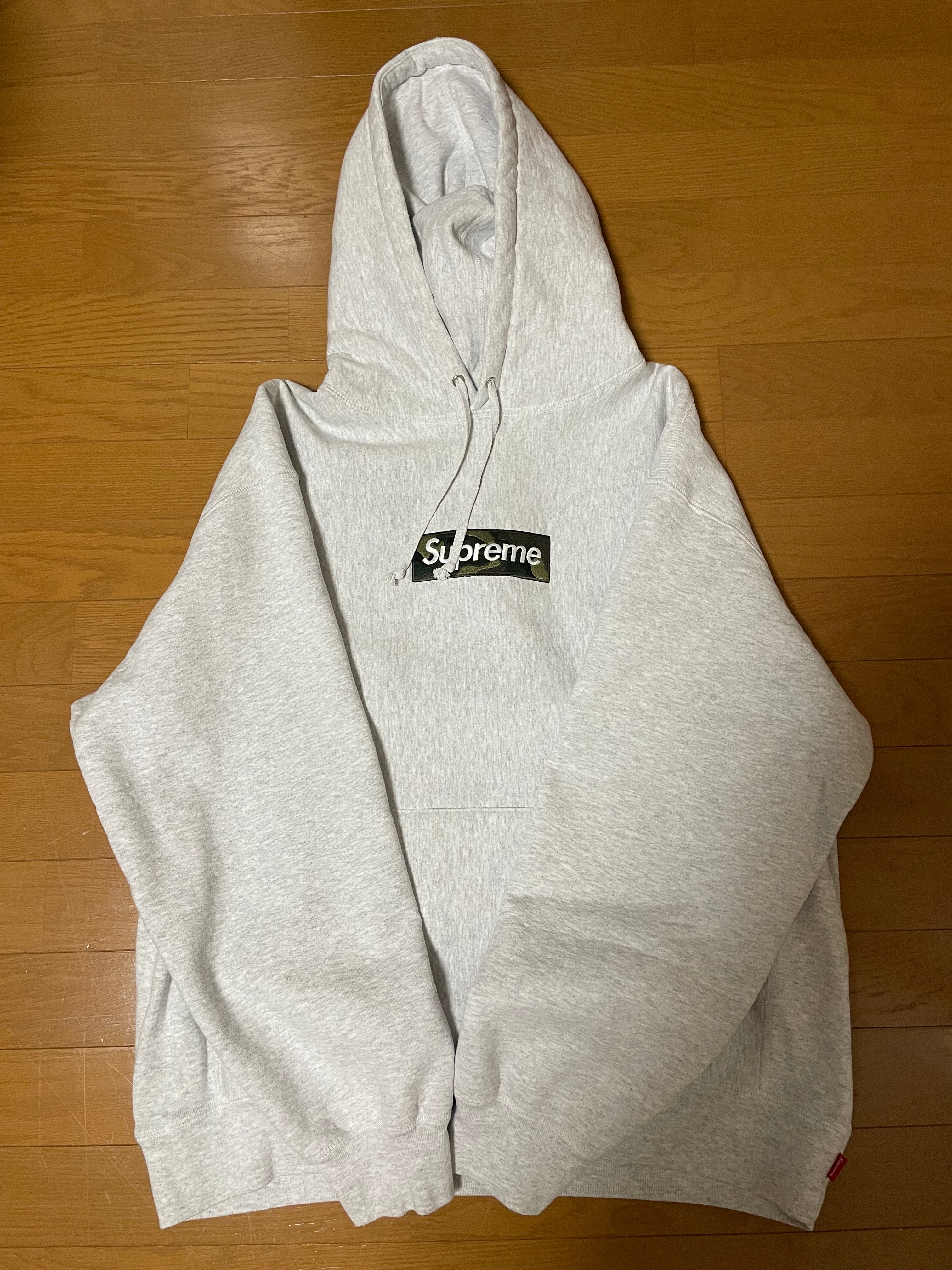 Supreme Box Logo Hooded Sweatshirt "Ash Grey" (23FW)