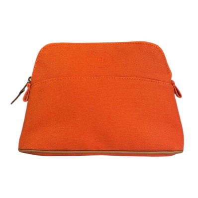 エルメス ボリードポーチミニ コスメポーチ ポーチ コットンキャンバス H103773 レディース HERMES 中古