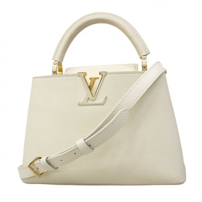 【6dc2926】ルイヴィトン ハンドバッグ トリヨン カプシーヌBB M55832 スノー 2wayバッグ【中古】レディース
