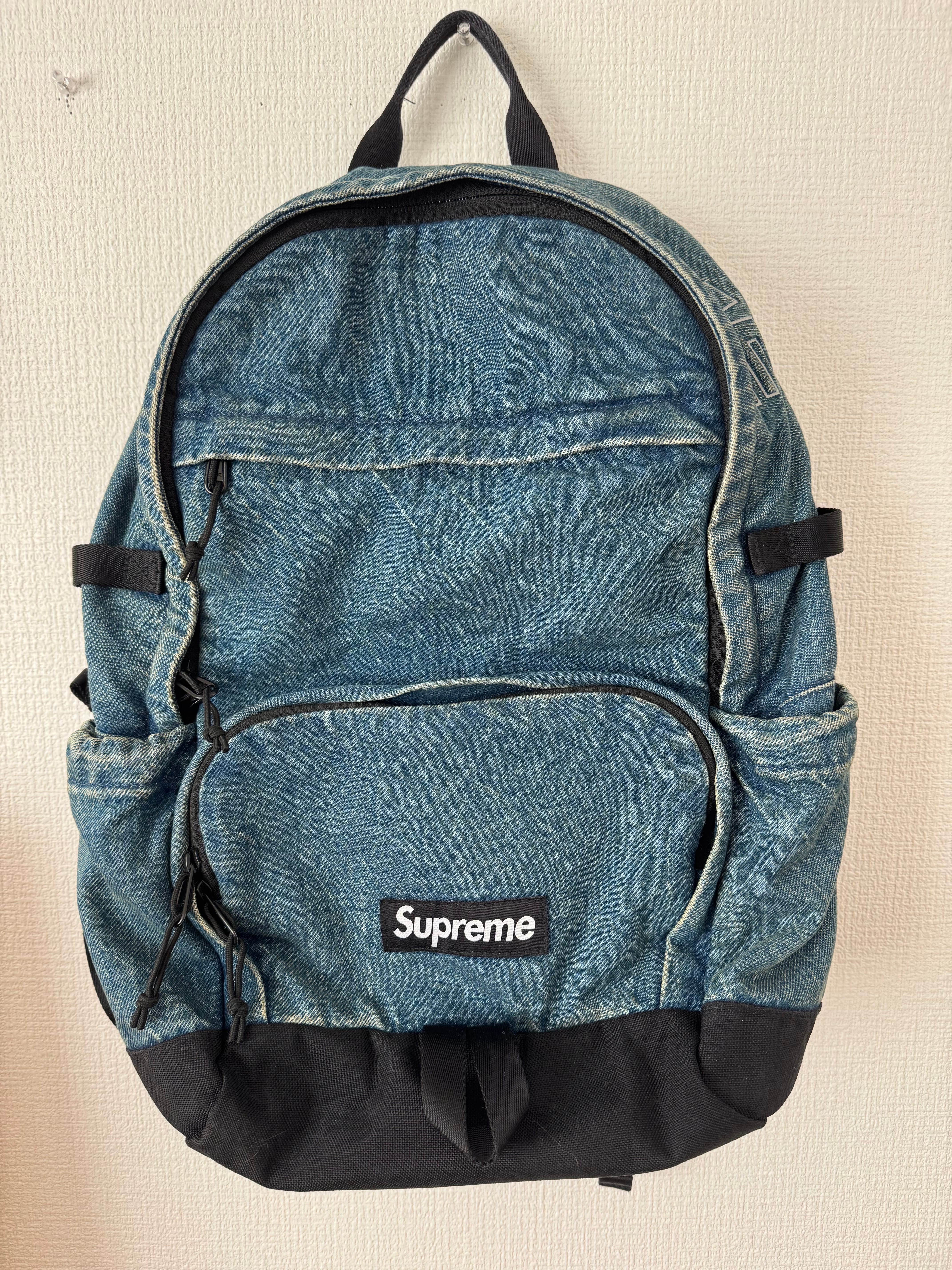 Supreme Denim Backpack "Washed Indigo"