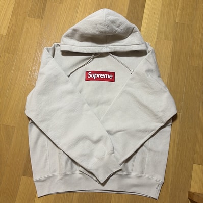 Supreme Box Logo Hooded Sweatshirt "Stone" (24FW)