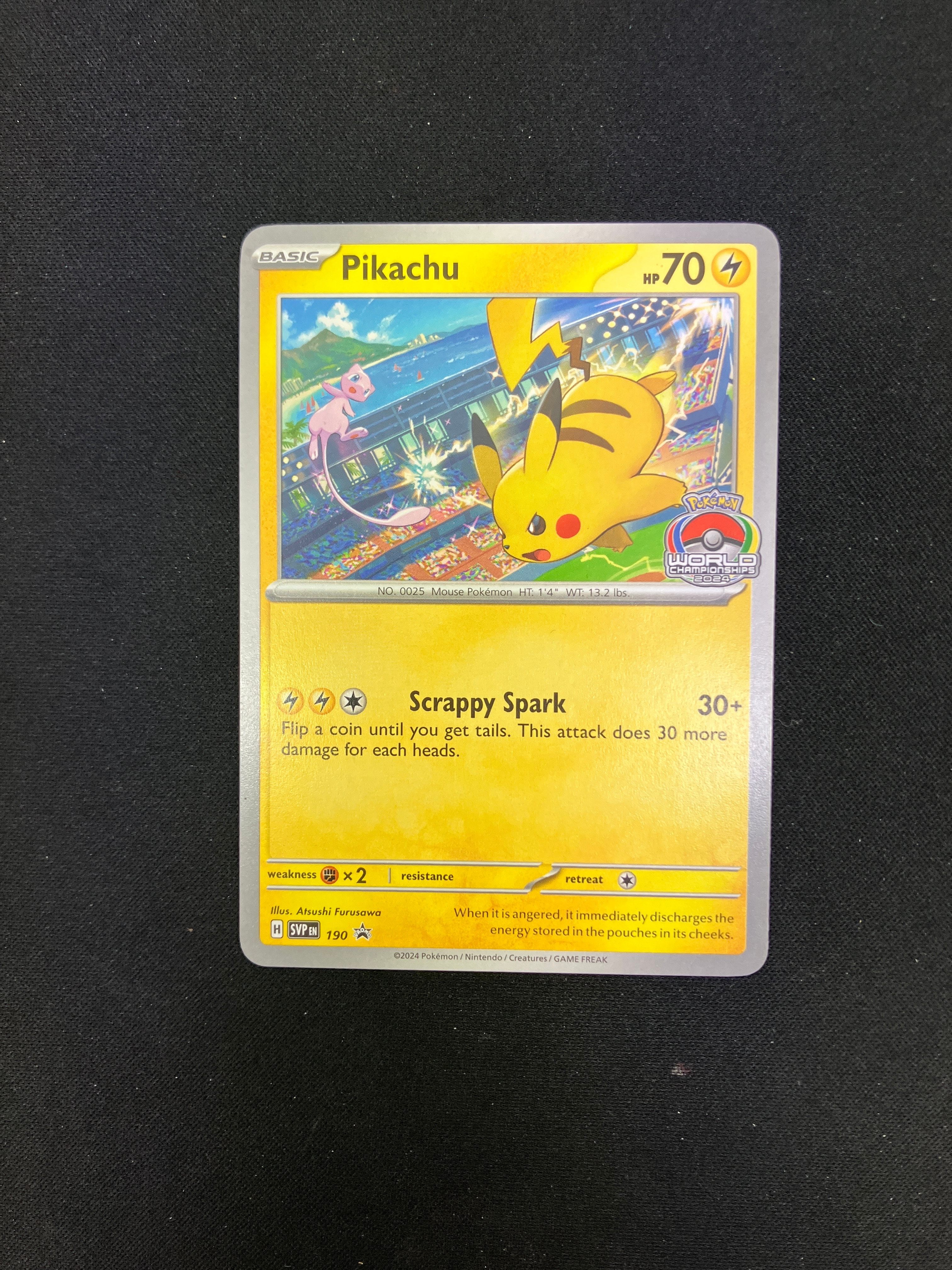 ピカチュウ P [SVP EN 190]【英語版】(プロモーションカード「ワールドチャンピオンシップ 2024」)