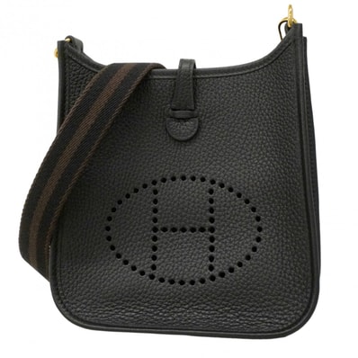 ★最終価格★SALE【6cd4988】エルメス ショルダーバッグ エヴリンTPM トリヨンクレマンス ブラック ゴールド金具 W刻印【中古】レディース