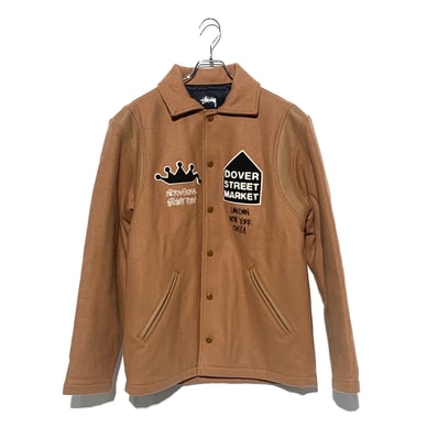 STUSSY DOVER STREET MARKET VARCITY JACKET Brown