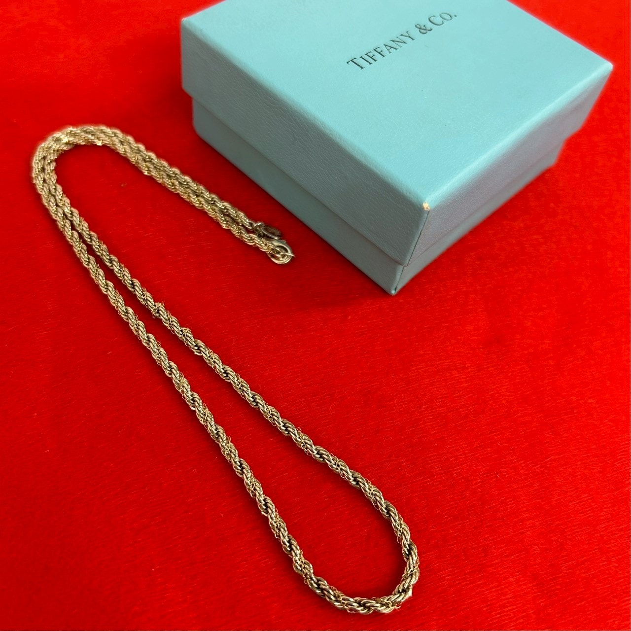 TIFFANY&Co. ティファニー ツイストロープ ネックレス シルバー925 K18イエローゴールド ネックレス シルバー
 34172
