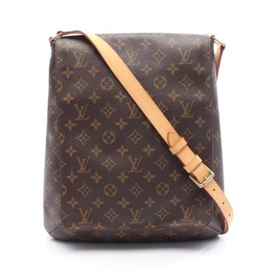 ルイ・ヴィトン LOUIS VUITTON ミュゼット モノグラム ショルダーバッグ バッグ PVCコーティングキャンバス レザー モノグラム レディース ブラウン系 M51256 【中古】