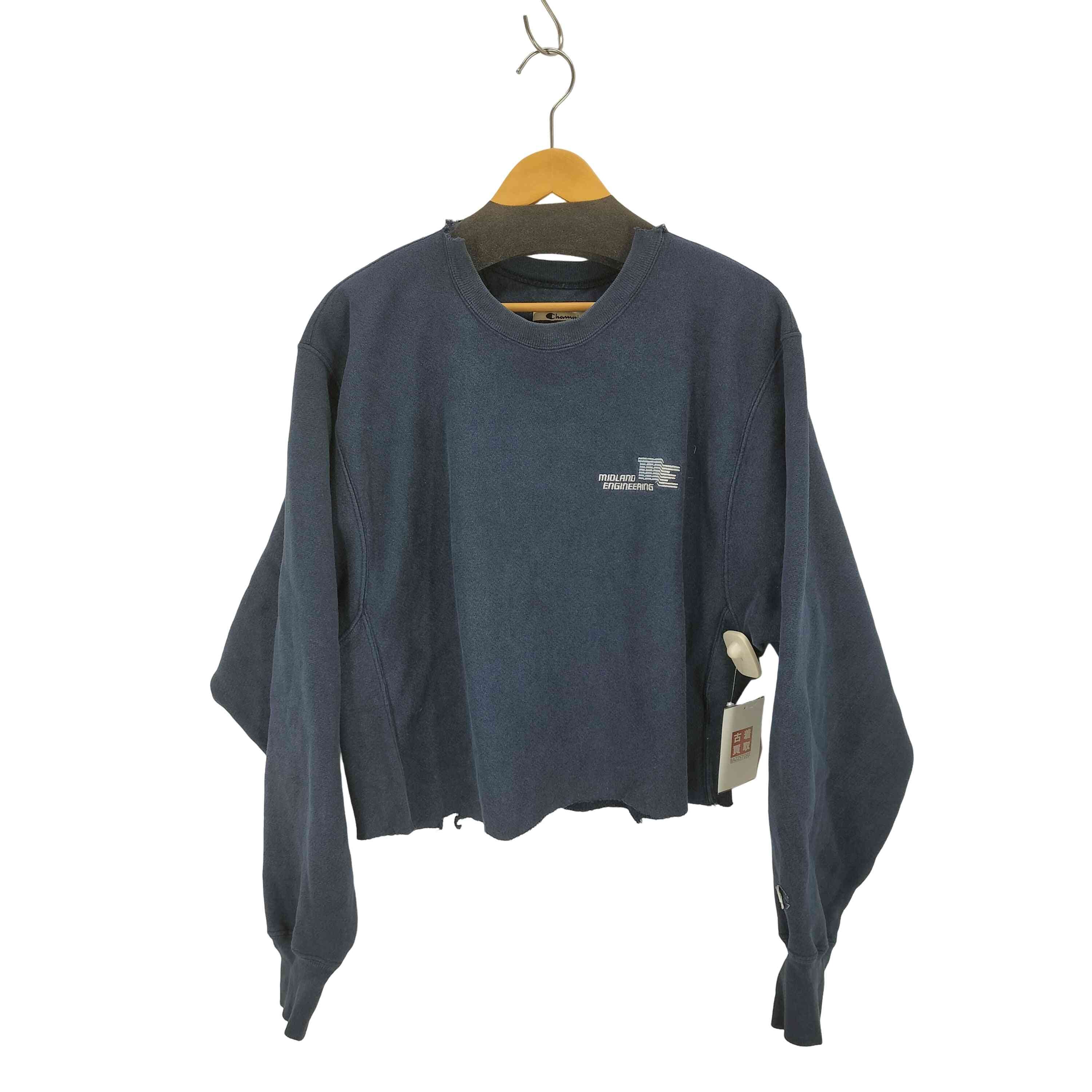 PREMIUM REVERSE WEAVE 刺繍 クロップドスウェット【1140984403813】