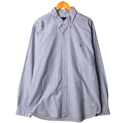 古着 ラルフローレン Ralph Lauren 長袖 ボタンダウンチェックシャツ メンズXXL相当/eaa570114