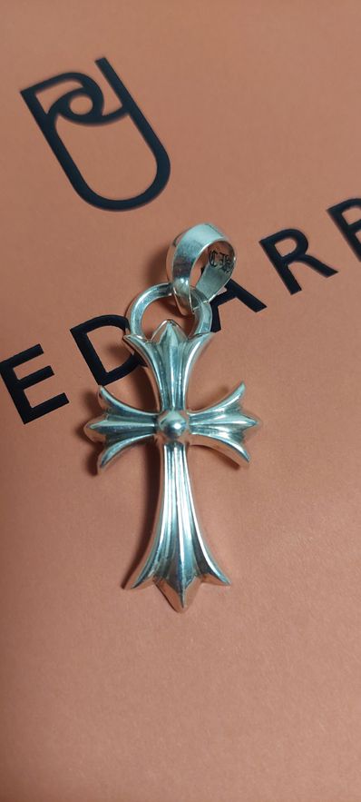 Chrome Hearts CH Cross Pendant Small / Plain Bail "Silver"