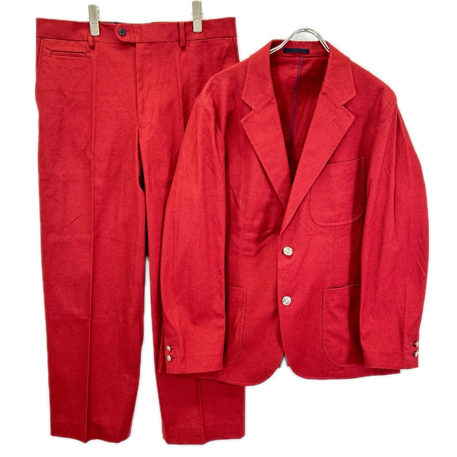 ザスタイリストジャパン 【×AMERICAN WANNABE】Limited COLOR  REDORANGE HOPSACK JACKET/HOPSACK PANTS セットアップ XL