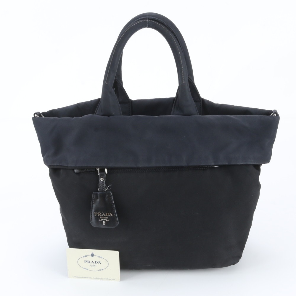 ■美品 プラダ テスート ナイロンリバーシブル トライアングルロゴ