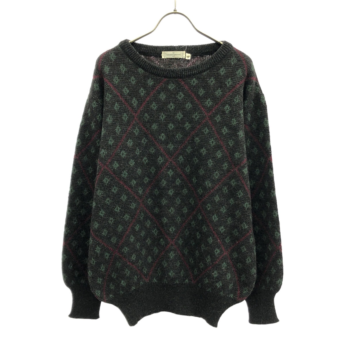 Valentino Garavani ヴァレンティノガラヴァーニ 90s イタリア製 オールド 総柄 長袖 クルーネック ニット S セーター