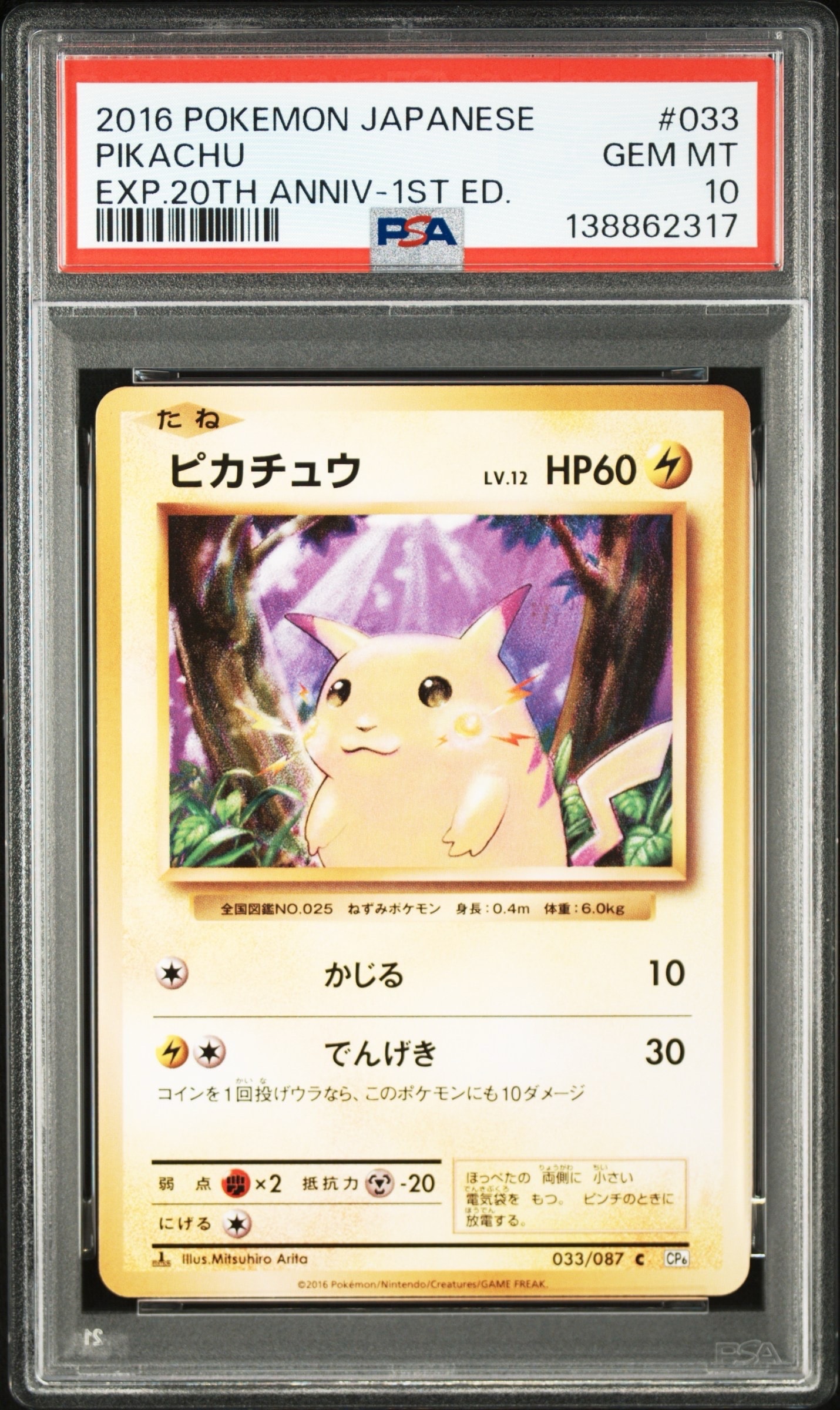 ピカチュウ C :1ED [CP6 033/087](コンセプトパック「ポケットモンスターカードゲーム 拡張パック 20th Anniversary」)