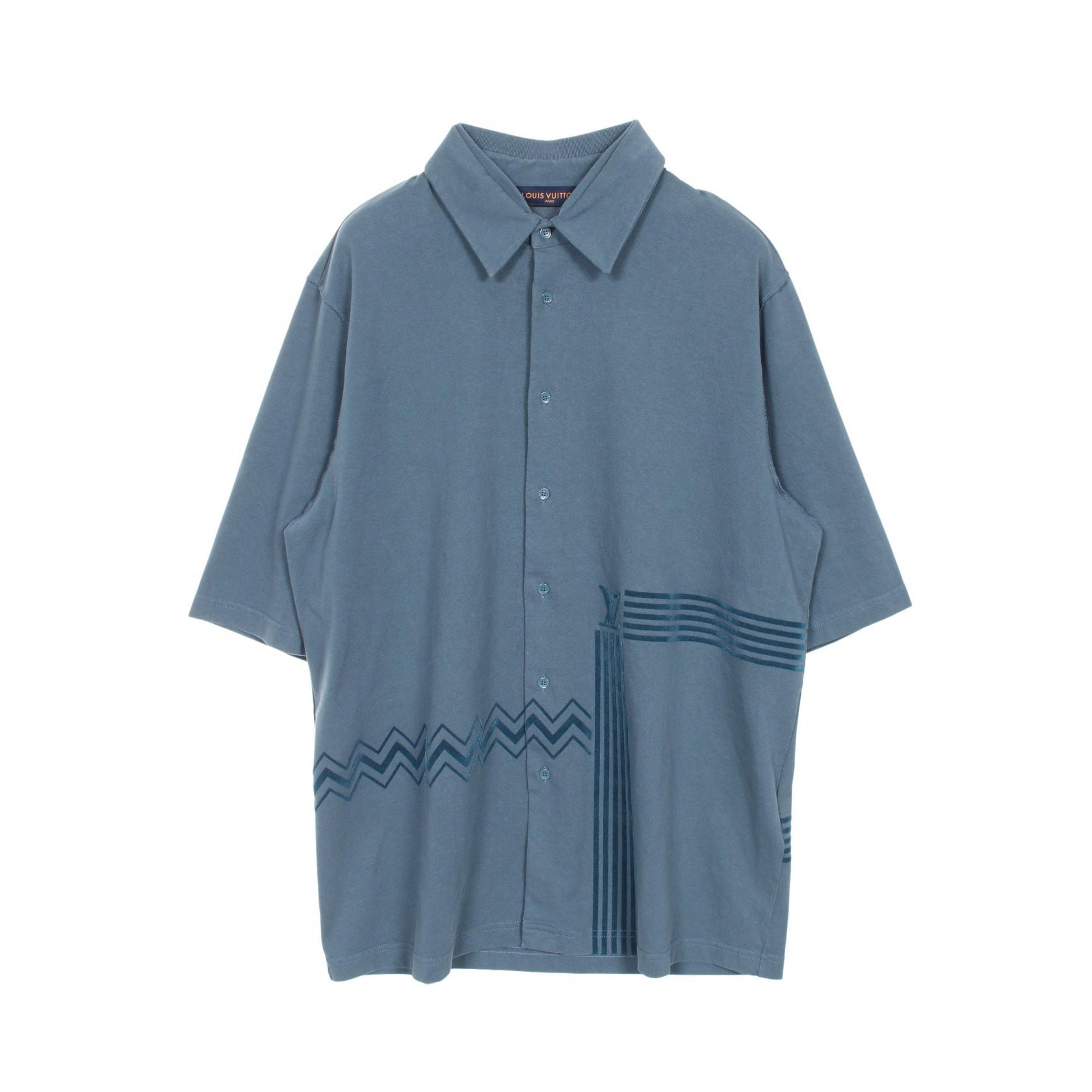 Louis Vuitton カラコラムフロックプリントジャージーシャツ やや傷や汚れあり】ルイ・ヴィトン LOUIS VUITTON カラコラムフロック