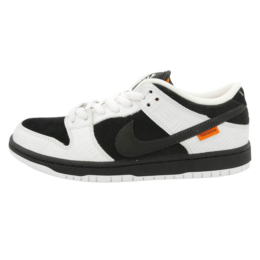 NIKE ナイキ TIGHTBOOTH FD2629-100 × TIGHTBOOTH タイトブース SB Dunk Low Pro QS Black and White ダンク ロー プロ QS ローカット スニーカー 27cm【極上美品】【中古】