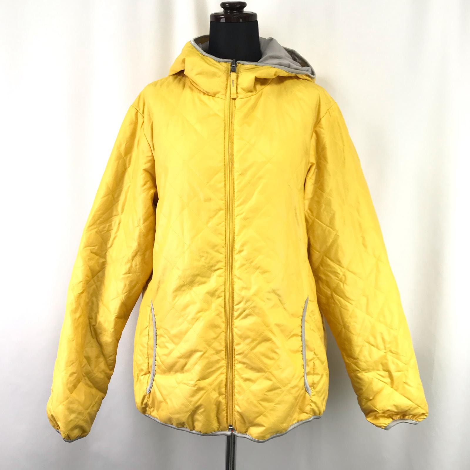 UNIQLO【ユニクロ】リバーシブルジャンパー【レディースM/グレー×黄/gray×yellow】アウター/Jacket/Jumper◆BJ088-e-1yn