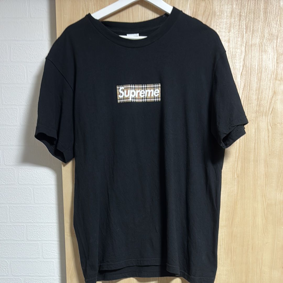 Supreme / Burberry Box Logo Tee "Black"