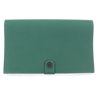 極美品 エルメス 長財布 R.M.S トゥタンマン ヴェールモワイヤン メンズ