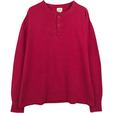 古着 エルエルビーン L.L.Bean ヘンリーネック ロングTシャツ ロンT USA製 メンズL相当/eaa684649