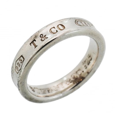 【6jdb0045-k】ティファニー リング ナロー シルバー925 7.5号【中古】レディース