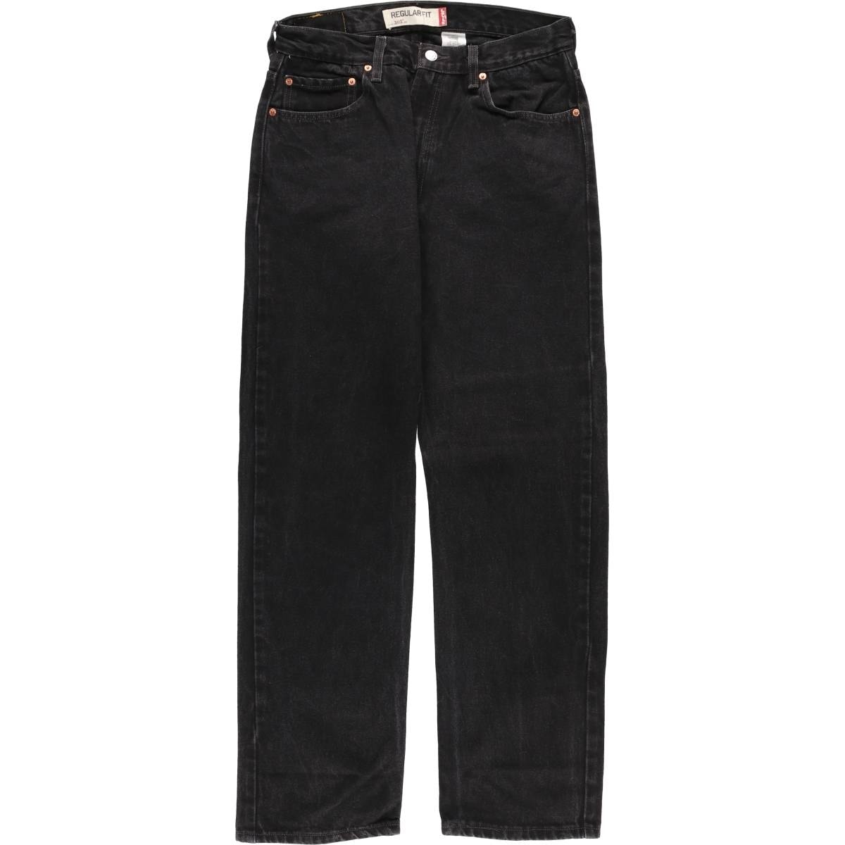 古着 00年代 リーバイス Levi's 505 REGULAR FIT ブラックデニム テーパードデニムパンツ メンズw32相当/eaa482659