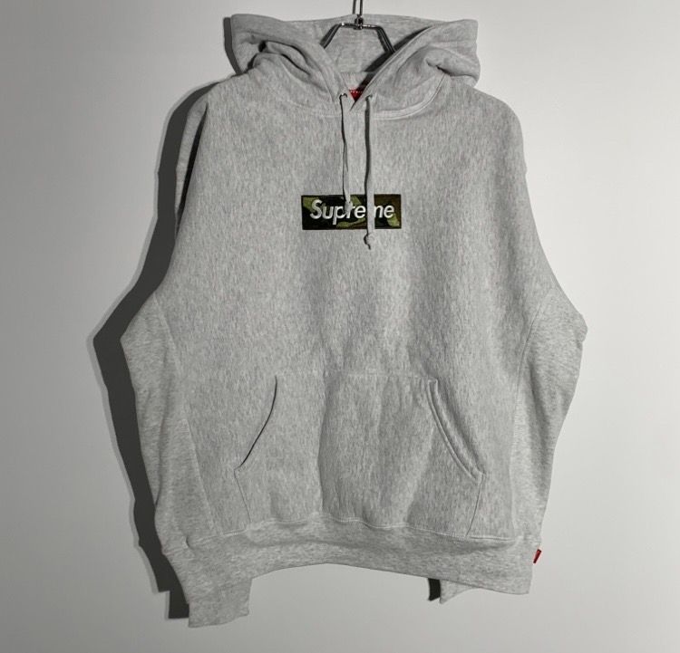 Supreme Box Logo Hooded Sweatshirt "Ash Grey" (23FW)