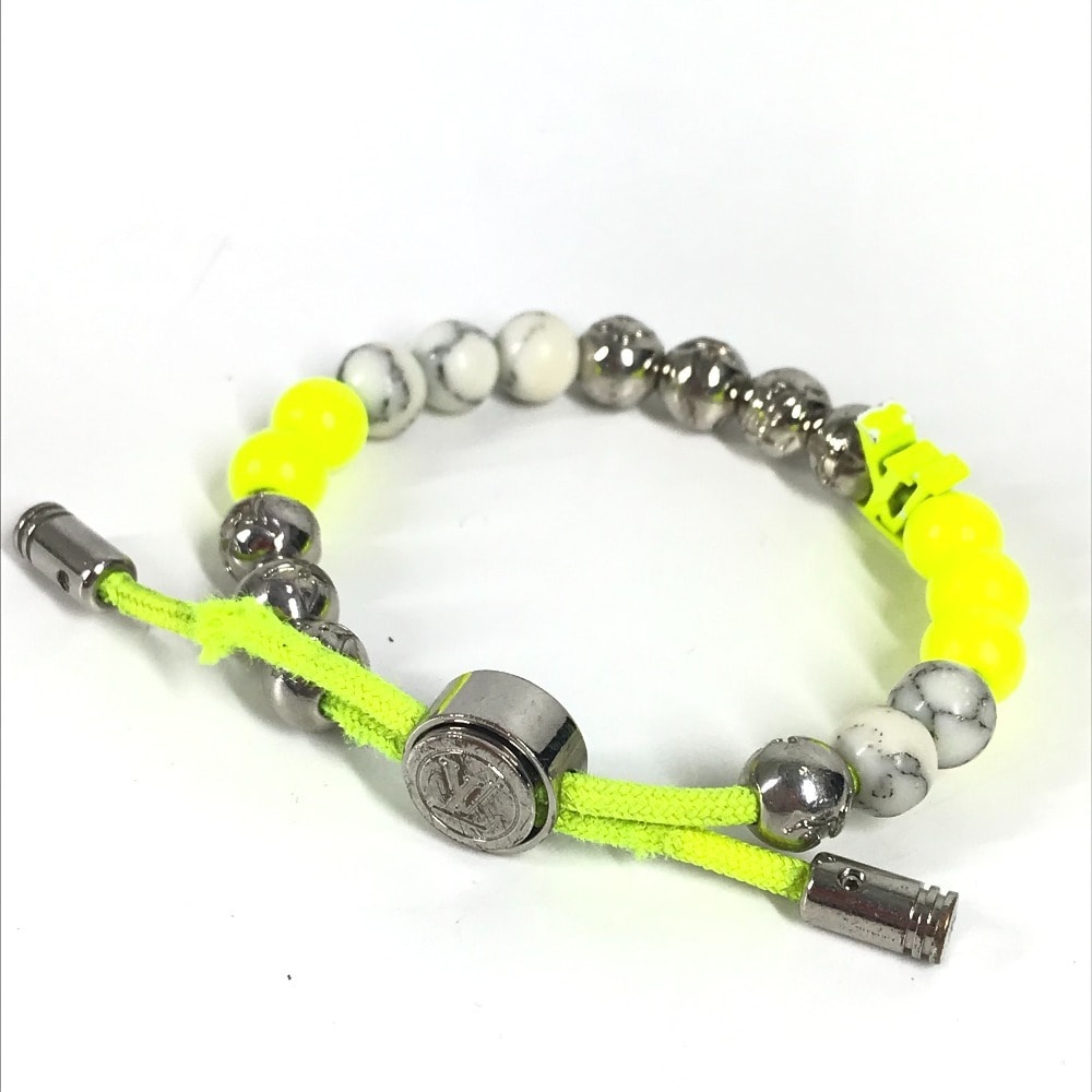ルイヴィトン LOUIS VUITTON ブラスレ モノグラム ビーズ M00510  バングル アクセサリー ブレスレット メタル イエロー