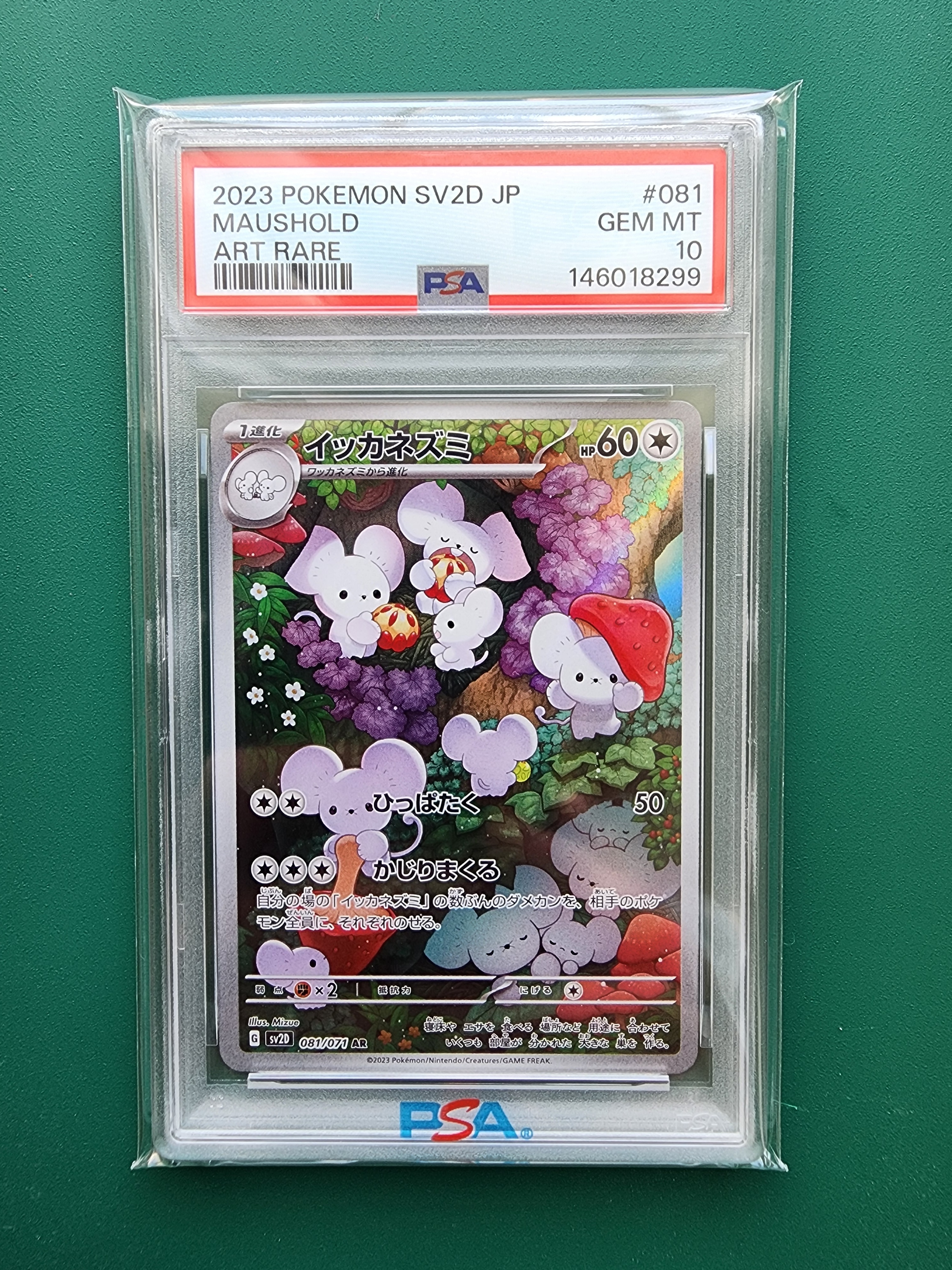 PSA10】イッカネズミ AR[SV2D 081/071](拡張パック「クレイバースト