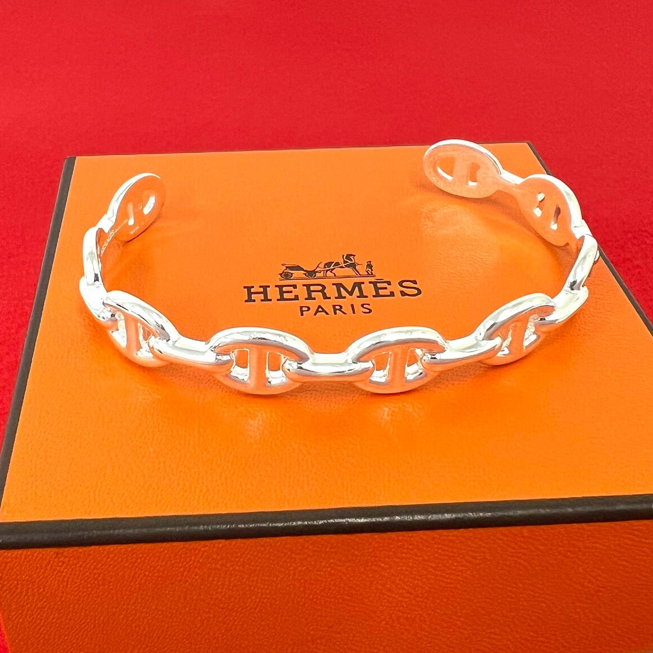 HERMES エルメス アンシェネ バングル シルバー925 バングル シルバー
37391