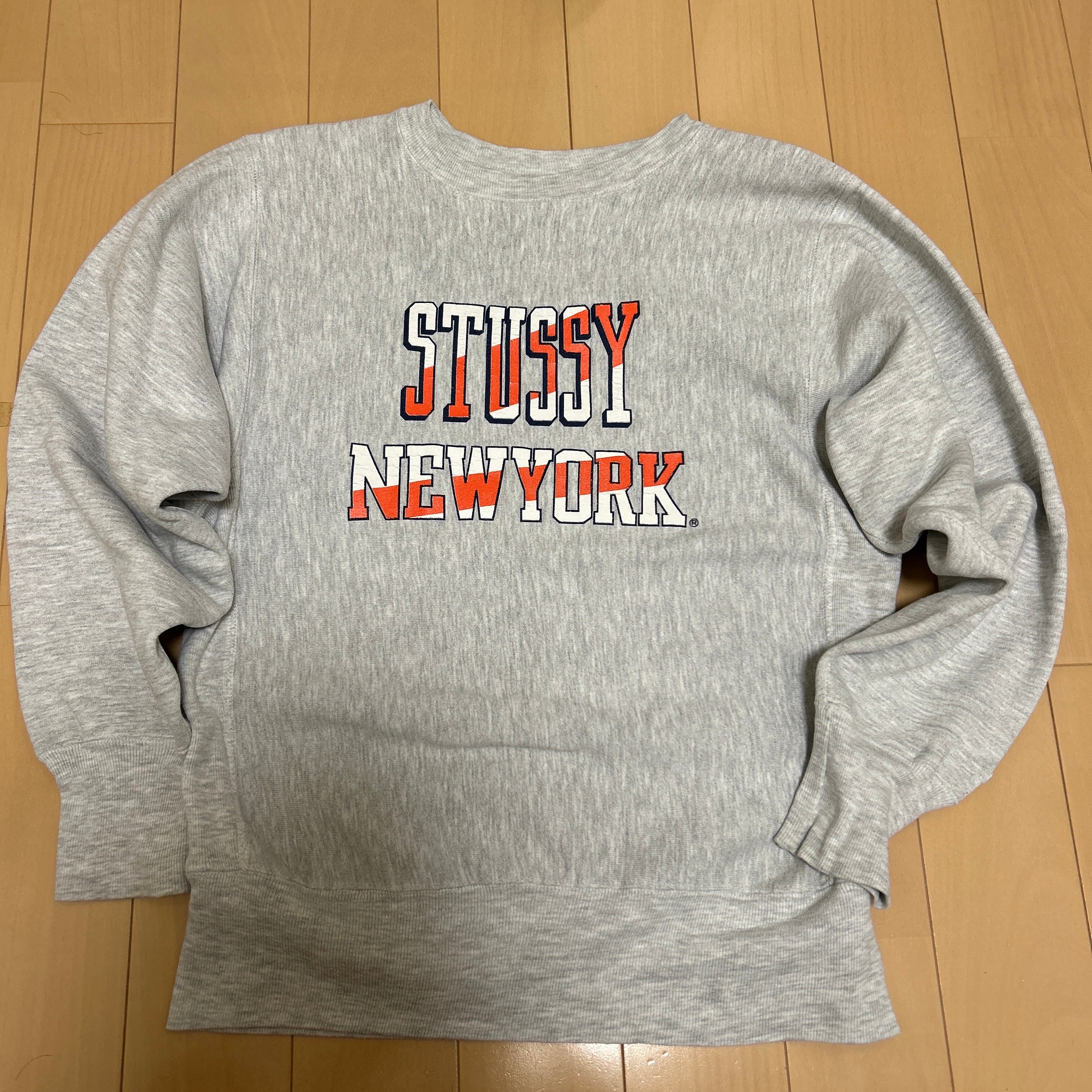 未使用に近い】90s Champion×Stussy リバースウィーブ NY限定の古着