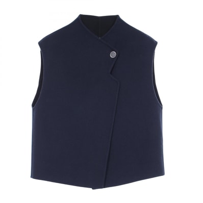エルメス HERMES クルードセル ベスト 衣料品 トップス カシミヤ レディース ネイビー系 / ブラック系 【中古】