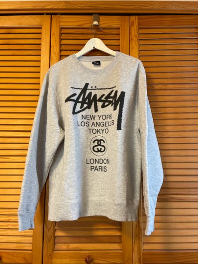 Stussy WORLD TOUR CREW "Grey"