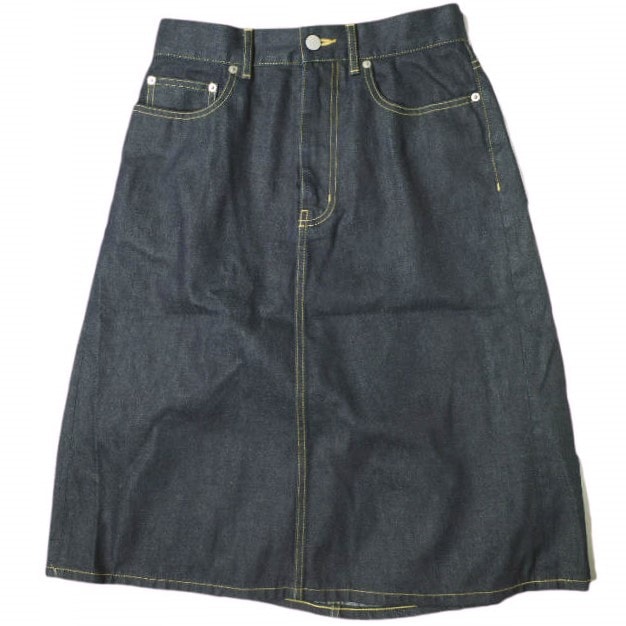 beautiful people ビューティフルピープル 日本製 selvedge denim back tuck skirt セルビッチデニムバックタックスカート 1945107004 36 Indigo ボトムス g19675