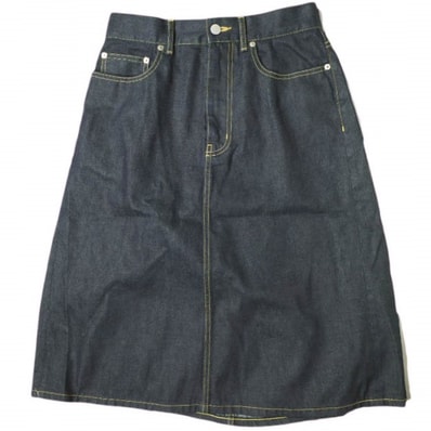 beautiful people ビューティフルピープル 日本製 selvedge denim back tuck skirt セルビッチデニムバックタックスカート 1945107004 36 Indigo ボトムス g19675