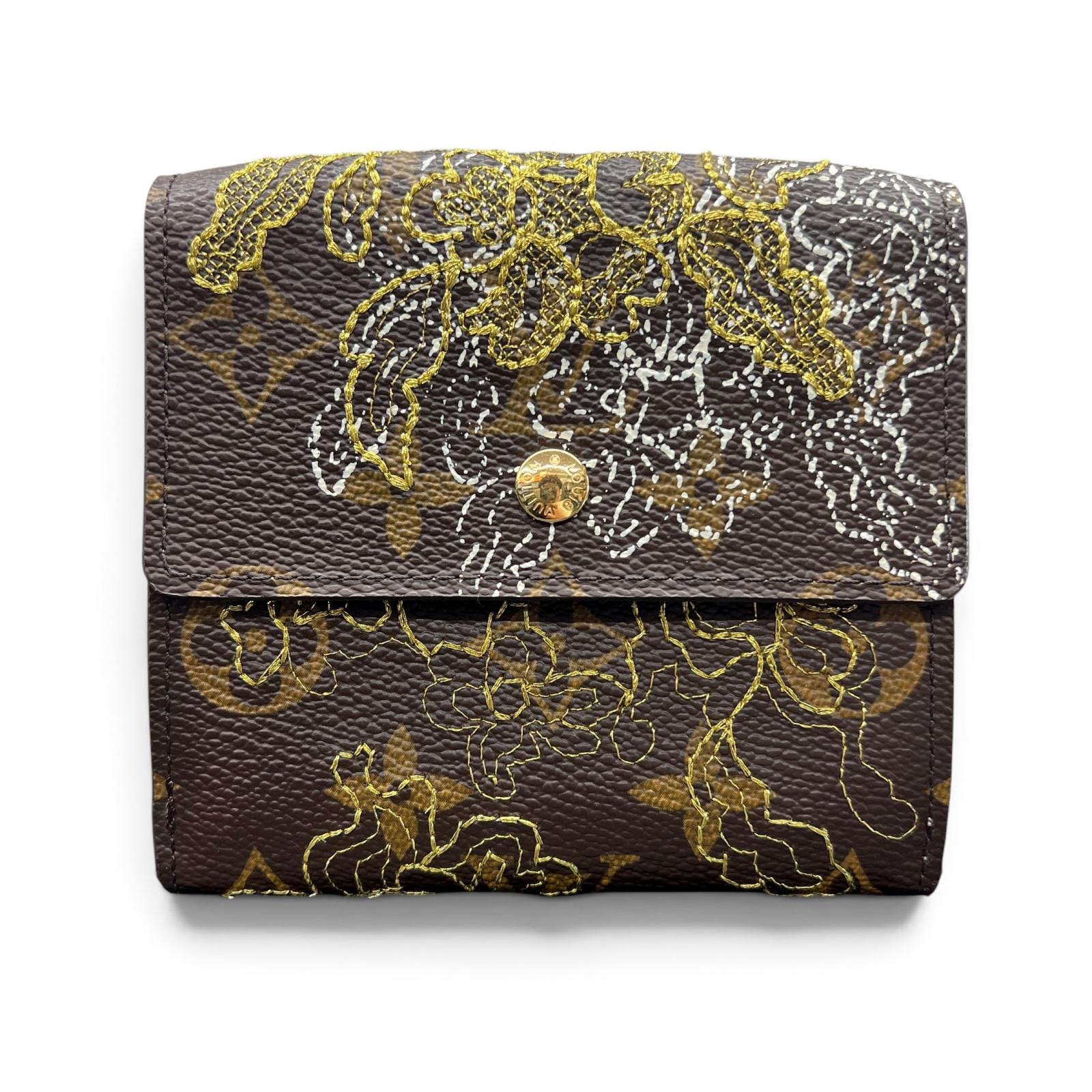 Louis Vuitton Monogram Dentelle Portemonne Bie Cartescredit "Or"