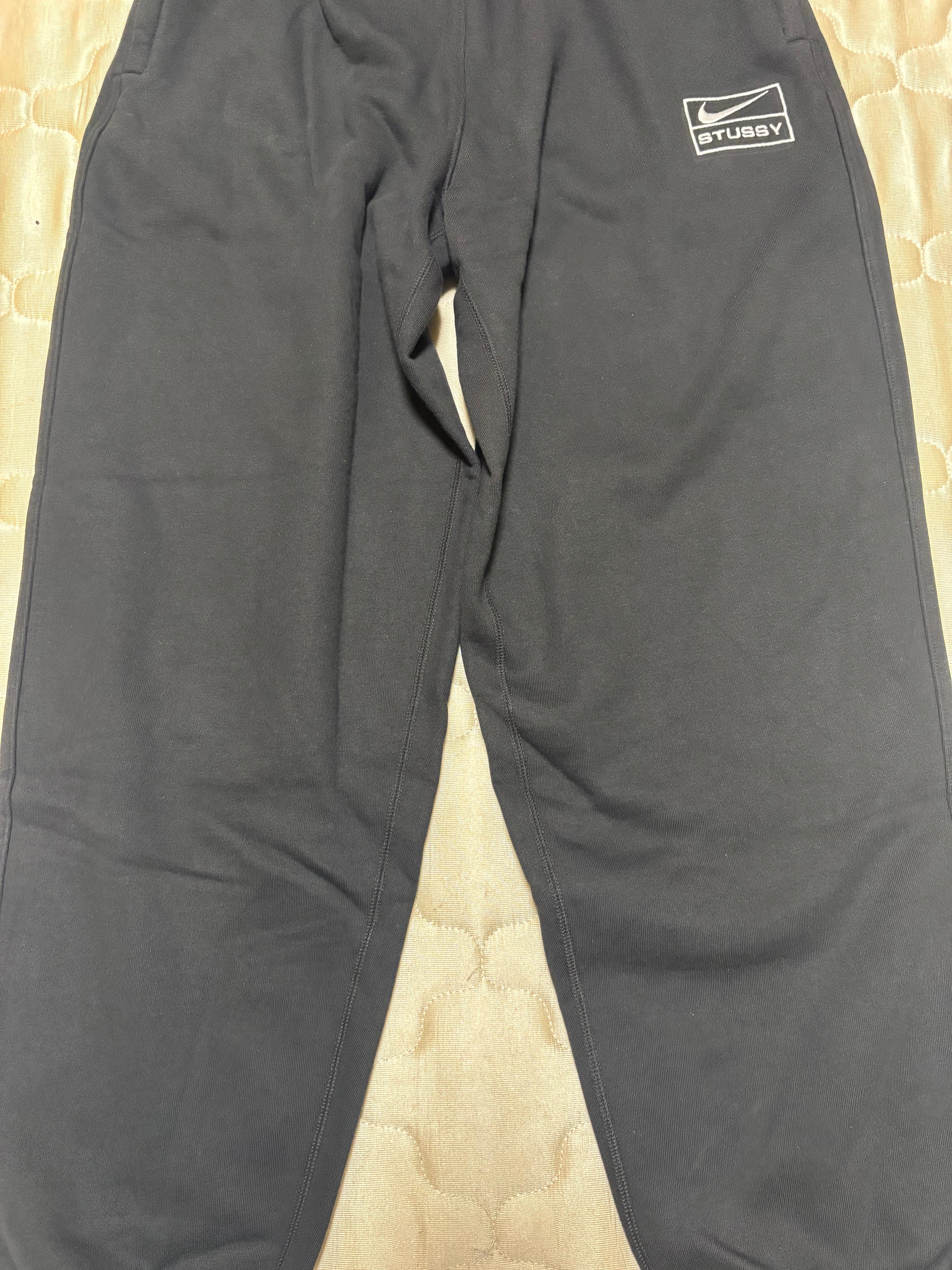 Stussy x Nike Stone Washed Fleece Pant "Black" (US Size) FN5235-010