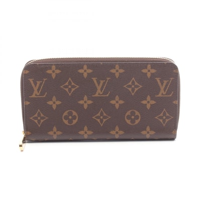 ルイ・ヴィトン LOUIS VUITTON ジッピーウォレット ラウンド長財布 財布 キャンバス PVC モノグラム メンズ レディース ブラウン系 M42616 【中古】