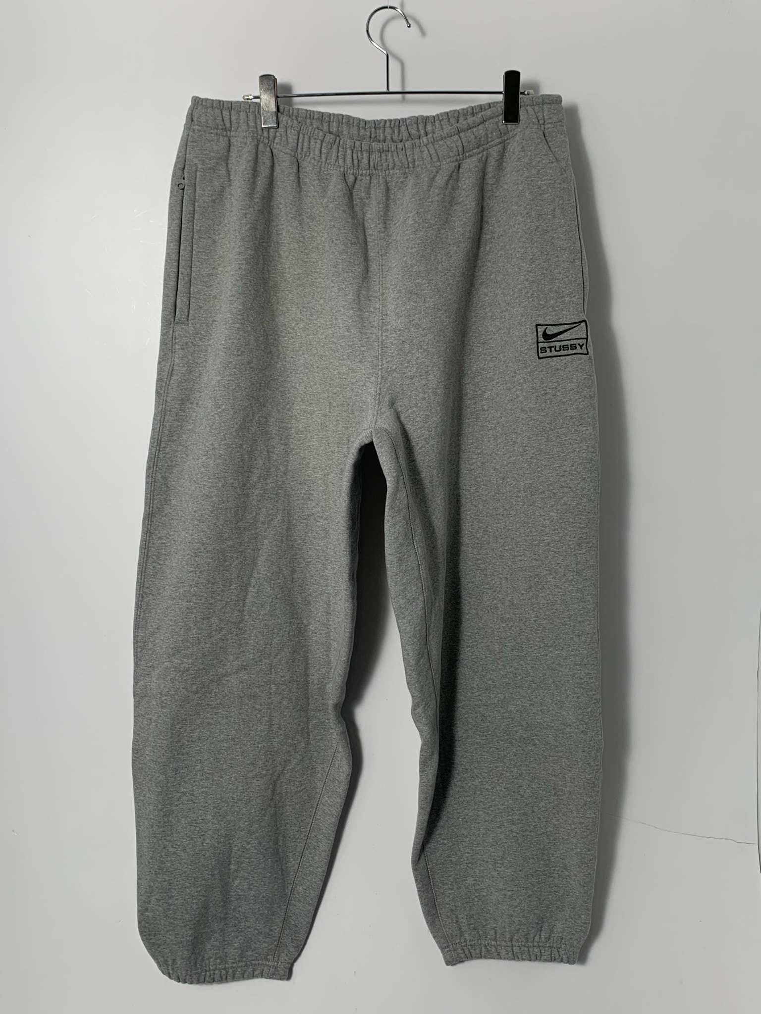 Stussy x Nike Fleece Pants (US Size) "Grey" DO9340-063