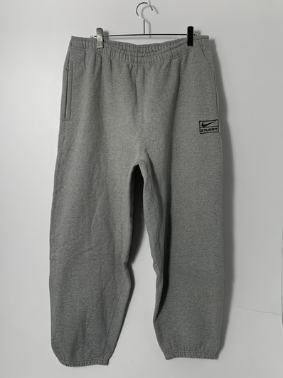 Stussy x Nike Fleece Pants (US Size) "Grey" DO9340-063