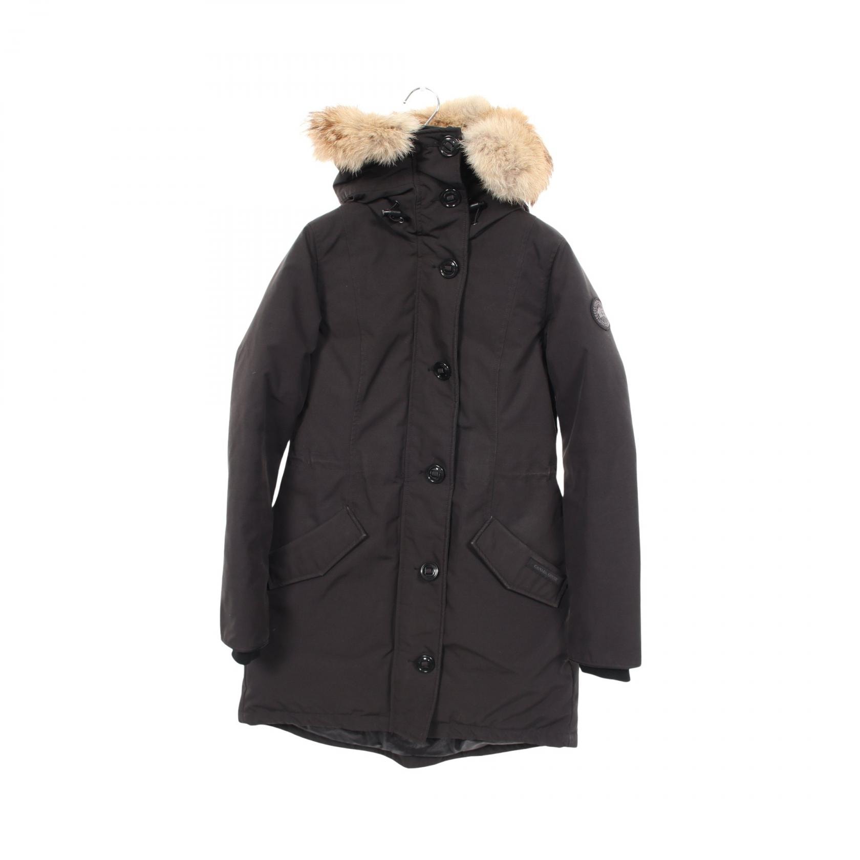 カナダグース CANADA GOOSE ROSSCLAIR PARKA BLACK LABEL ロスクレア ダウンジャケット 衣料品 アウター ポリエステル レディース ブラック系 2580LB 【中古】