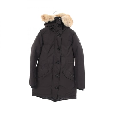 カナダグース CANADA GOOSE ROSSCLAIR PARKA BLACK LABEL ロスクレア ダウンジャケット 衣料品 アウター ポリエステル レディース ブラック系 2580LB 【中古】