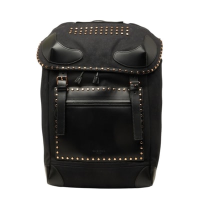 ジバンシー ライダー スタッズ リュック バックパック ブラック キャンバス レザー メンズ Givenchy 中古